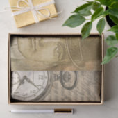 ステームパンクジェントンポケットウォッチティッシュペーパー 薄葉紙 (ギフト)