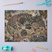 ステームパンクスカルデクページティッシュペーパー 薄葉紙 (クラフト)