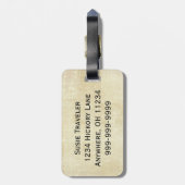 ステームパンクスカルフローラハロウィンラゲージタグ ラゲッジタグ (裏面縦)