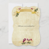 ステームパンクスカルフローラハロウィーン招待状 招待状 (裏面)