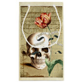 ステームパンクスカル書フローラハロウィーン抱き枕 スモールペーパーバッグ (裏面)