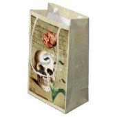 ステームパンクスカル書フローラハロウィーン抱き枕 スモールペーパーバッグ (裏面アングル)