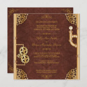 ステームパンクスクエア招待状 招待状 (正面/裏面)