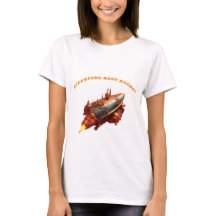 ステームパンクスタイルレトロムーンロケット