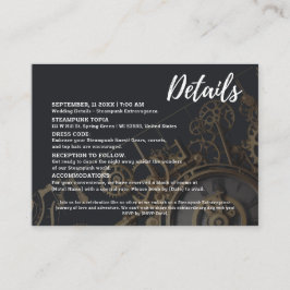 ステームパンクストラビガンザヴィンテージ結婚Clockwork's エンクロージャーカード