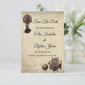 ステームパンクセーブ・ザ・デート案内 招待状 (スタンド正面)