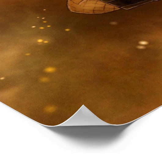 ステームパンクダークエンジェルプリント ポスター (角)