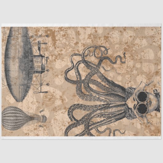 ステームパンクデコページ紙 薄葉紙 (正面)