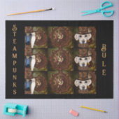 ステームパンクデコページ紙 薄葉紙 (クラフト)