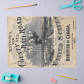 ステームパンクトレインデコページ紙 薄葉紙 (クラフト)