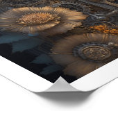 ステームパンクドア（花あり） ポスター (角)