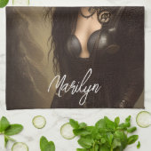 ステームパンクハイドザイズアイオリジナルのアートワーク キッチンタオル (折り畳み)