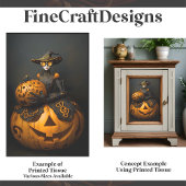 ステームパンクハロウィーンパンプキンレディF2Lデコページ 薄葉紙