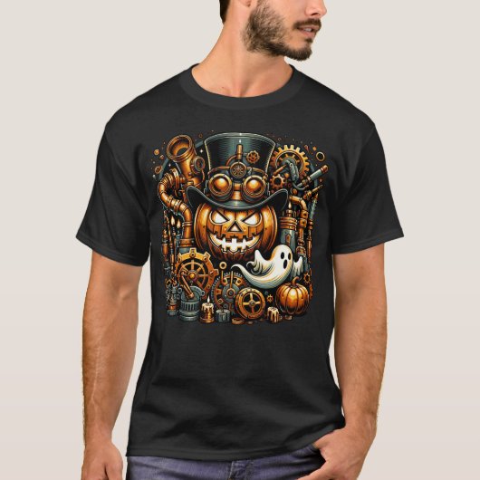 ステームパンクハロウィーン Tシャツ (正面)