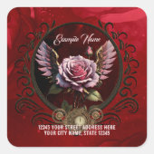 ステームパンクバラ スクエアシール (正面)