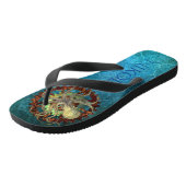 ステームパンクパーソナライズされたラスティギア ビーチサンダル (アングル)