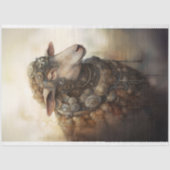 ステームパンクヒツジ1デコページ紙 薄葉紙 (正面)