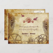 ステームパンクビクトリアンありがとうポストカード ポストカード (正面/裏面)