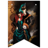 ステームパンクビクトリアンエレガンス結婚ズ バンティングフラッグ (第1の旗)