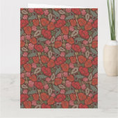 ステームパンクビクトリアンオールドロック鍵レッドポピー カード (裏面)