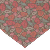 ステームパンクビクトリアンオールドロック鍵レッドポピー テーブルクロス (アングル)