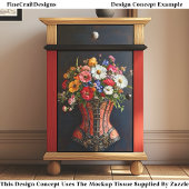 ステームパンクビクトリアンコルセット花DF5Lデコページ 薄葉紙