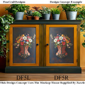 ステームパンクビクトリアンコルセット花DF5Lデコページ 薄葉紙