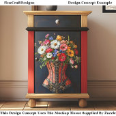 ステームパンクビクトリアンコルセット花DF5Rデコページ 薄葉紙