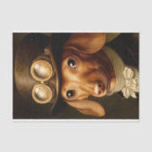 ステームパンクビクトリアンダッシュント犬BF6デクページ 薄葉紙 (正面)