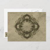 ステームパンクビクトリアンデザインアート ポストカード (正面/裏面)