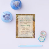 ステームパンクビクトリアンバジェットシャワー招待状 チラシ (シングル)