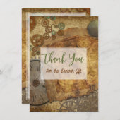 ステームパンクビクトリアンフラットサンキューカード サンキューカード (正面/裏面)