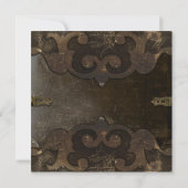 ステームパンクビクトリアンブライダルシャワーへの招待 招待状 (裏面)