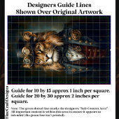 ステームパンクビクトリアンライオンポートレートCH9デクページ 薄葉紙