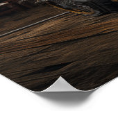 ステームパンクビクトリアンライブラリーアンティークゼッペリンモデル ポスター (角)