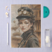 ステームパンクビクトリアンレディーエフエメラ 薄葉紙 (クラフト)