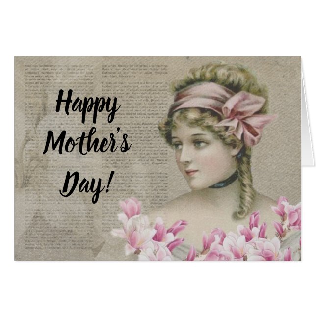 ステームパンクビクトリアンレディーピンク新聞 (正面横)