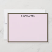 ステームパンクビクトリアンレディーピンク新聞 ノートカード (裏面)