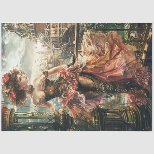 ステームパンクビクトリアンレディ 薄葉紙 (正面)