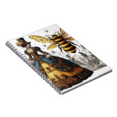 ステームパンクビクトリアンヴィンテージクイーンビーガウン ノートブック (右側)