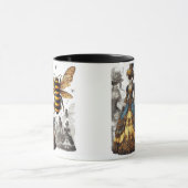 ステームパンクビクトリアンヴィンテージクイーンビーガウン マグカップ (中央)