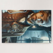 ステームパンクビクトリアンヴィンテージライトハウスキーパー ジグソーパズル (横)