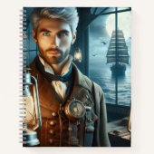 ステームパンクビクトリアンヴィンテージライトハウスキーパー ノートブック (正面)