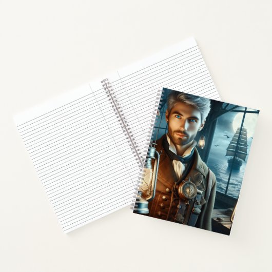 ステームパンクビクトリアンヴィンテージライトハウスキーパー ノートブック (内部)