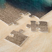 ステームパンクビクトリアンヴィンテージレディティール（緑がかった色）マーメイド ジグソーパズル (側面)