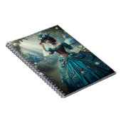 ステームパンクビクトリアンヴィンテージレディーインアガーデン ノートブック (右側)