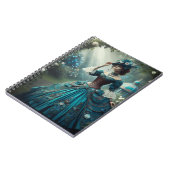 ステームパンクビクトリアンヴィンテージレディーインアガーデン ノートブック (左側)