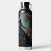 ステームパンクビクトリアンヴィンテージレディーサーカスパフォーマー ウォーターボトル (背面)