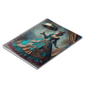 ステームパンクビクトリアンヴィンテージレディーサーカスパフォーマー ノートブック (左側)