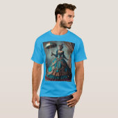 ステームパンクビクトリアンヴィンテージレディーサーカスパフォーマー Tシャツ (正面フル)